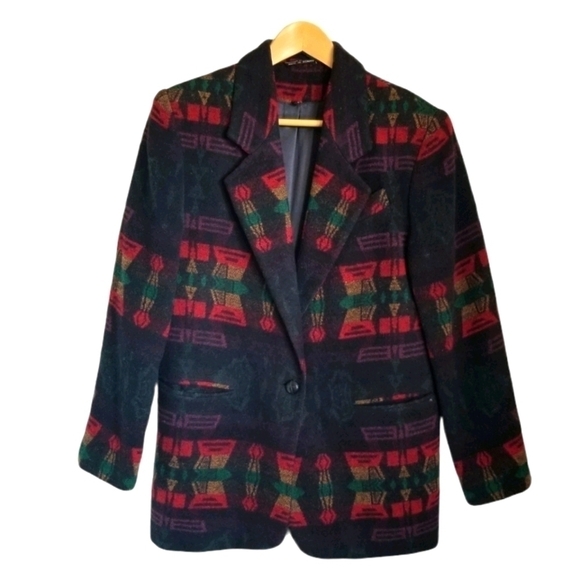 BLAZER Aztec Wool Jacket - Picture 2 of 8